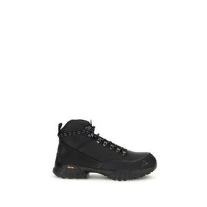 ROA Black Rubber Lace-Up Men's Boots